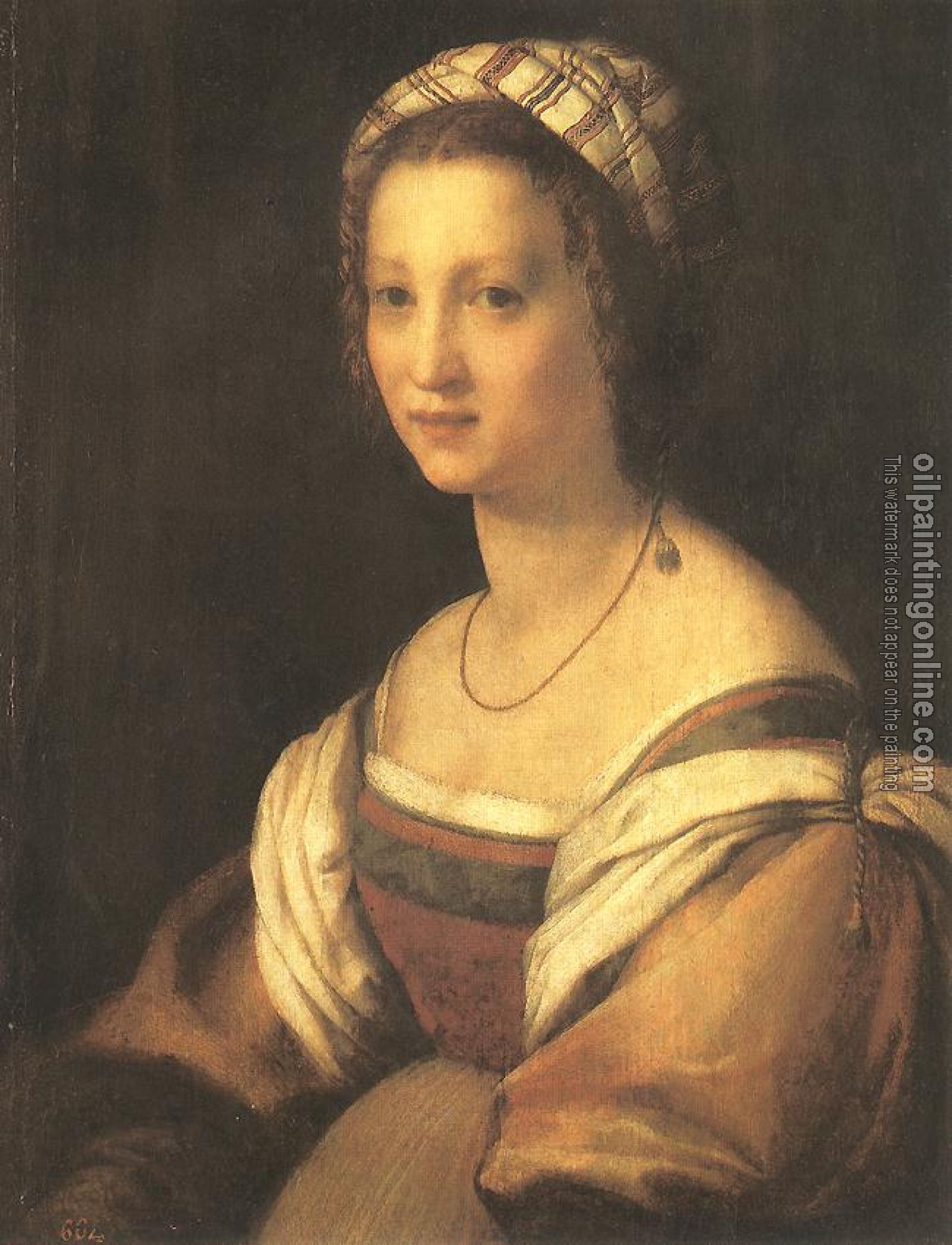 Andrea del Sarto - Portrait of the Artist's Wife